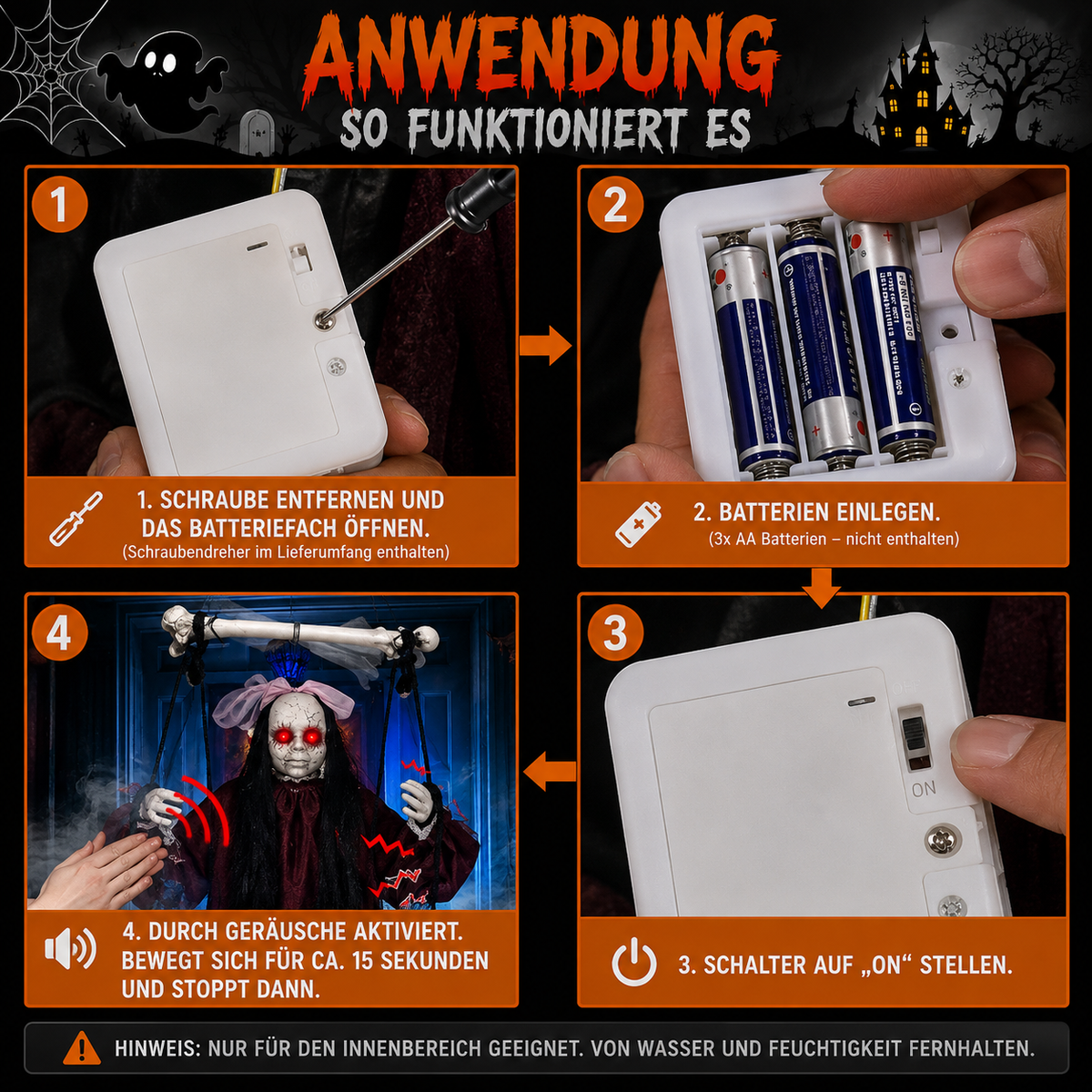 Schwingender Horror-Geist
