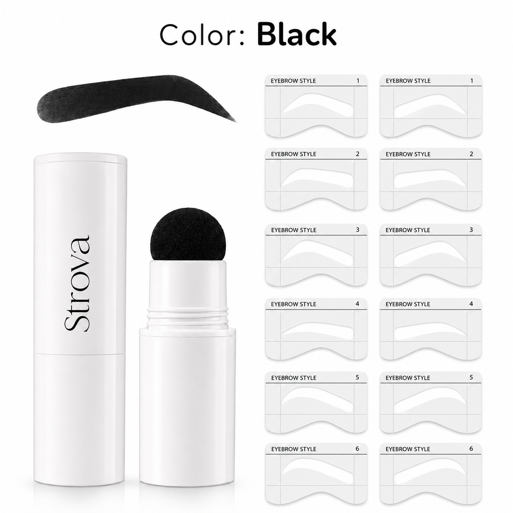 Strova Brow Stamp Kit — Perfect Brows in 10 Seconds