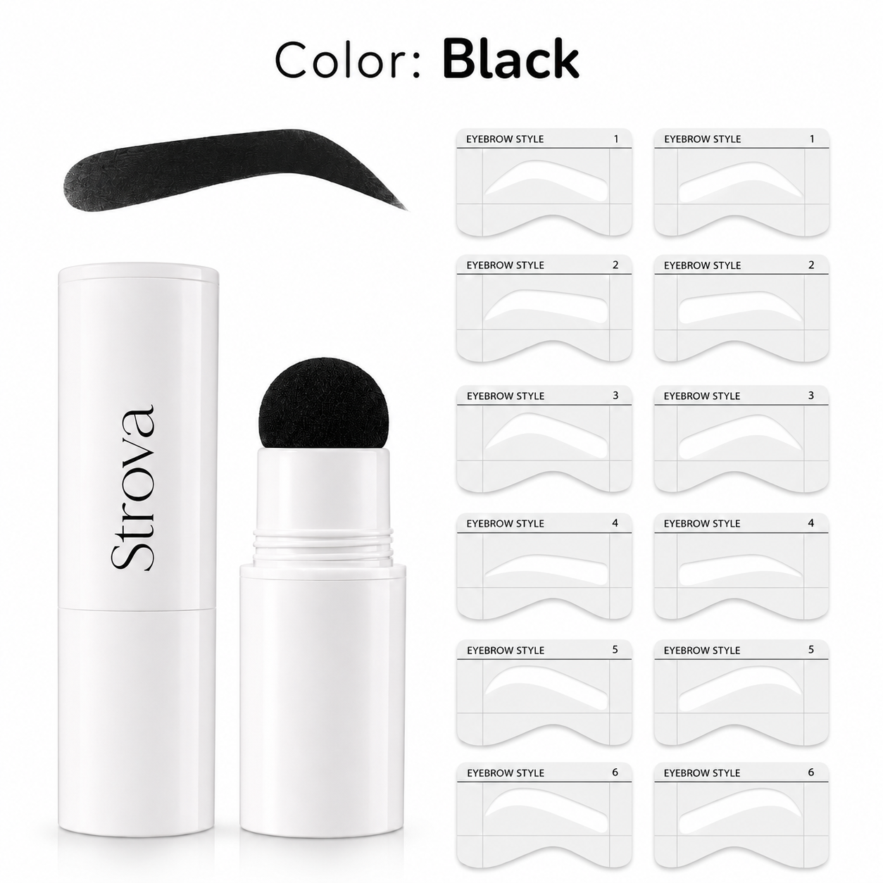 Strova Brow Stamp Kit — Perfect Brows in 10 Seconds