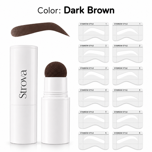 Strova Brow Stamp Kit — Perfect Brows in 10 Seconds
